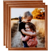 ArtToFrames 16" x 20" Honey Picture Frame, 16x20 inch Brown Wood Poster Frame (WOM-4093), 3 Pack