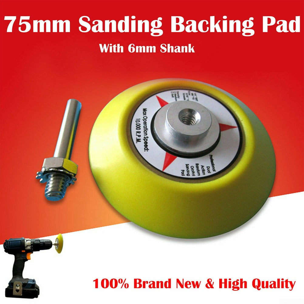 3'' Mixed Grit Hook & Loop 75mm Sanding Discs With Backing Pad & Drill Adaptor