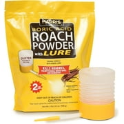 Harris Boric Acid Roach and Silverfish Killer Powder w/Lure, Powder Duster Included in The Bag (32oz)