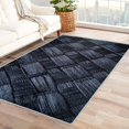 thumbnail image 1 of Modern Rugs for Living Room Bedroom - Geometry Rug 4x6 - Art Carpet for Home Decor - Washable Non Slip Patterned Indoor Large Area Rug - Soft & Low Pile (ZJ&558), 1 of 7