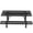 Black, variant on 72" Heavy-Duty Outdoor Metal Picnic Table with Umbrella Hole and Built-In Benches, Orange (1 Count)