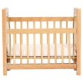 thumbnail image 3 of 1:12 dollhouse crib, wood simulated miniature bed furniture decoration accessories gift for children., 3 of 5