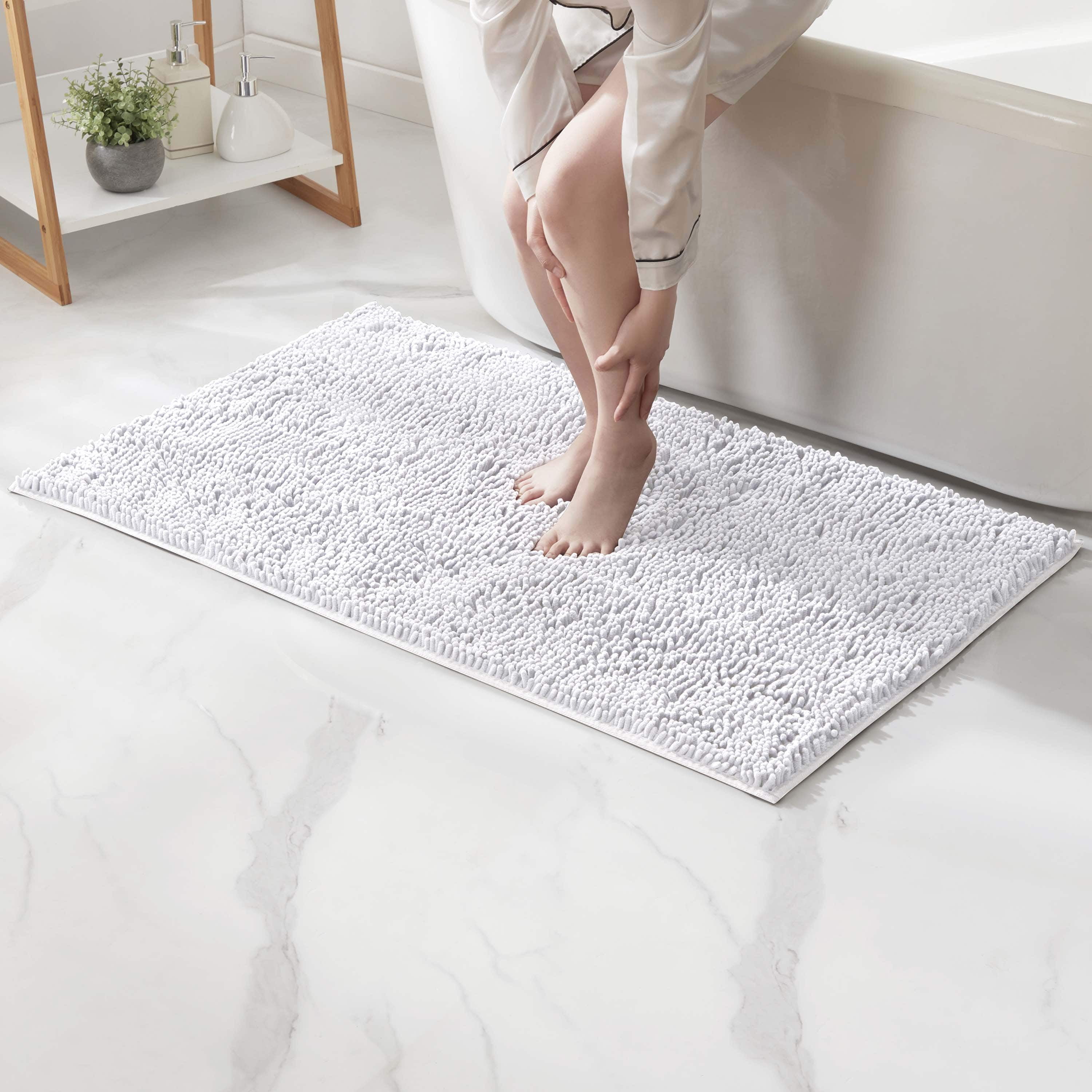 LammaLoe Bath Rug, Chenille Bathroom Rug, Absorbant Bath Mat For Bathroom Decor, Shower Mat 26x44