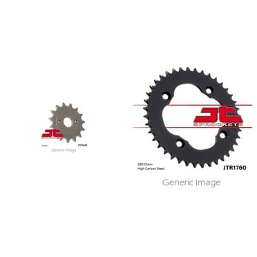 JT Front & Rear Steel Sprocket Kit for ATV/UTV SUZUKI LT-Z400 QuadSport 2009-2012