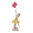 thumbnail image 2 of Niña sosteniendo estatua de globo de resina artesanía de regalo de cumpleaños de cumpleaños escultura de adorno para la oficina del gabinete de Múltiple, 2 of 8