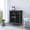 Espresso, variant on Kitchen Carts, L Bar Cabinet Silhill, Eight Wine Cubbies, Two Cabinets With Single Door, Light Gray Finish, Light Gray Kitchen Islands,Particle Board Metal Kitchen Carts