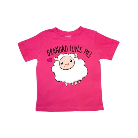 

Inktastic Grandad Loves Me- cute sheep Gift Toddler Boy or Toddler Girl T-Shirt
