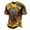 Yellow, variant on KLHDSF Mens Halloween Graphic Top Short Sleeve Crewneck Casual Party T-Shirt Black L