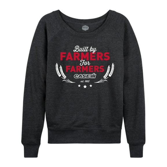 Case IH Built By Farmers For Farmers - Women's Lightweight French Terry Long Sleeve Shirt