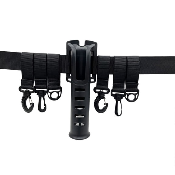 Fishing Wader Belt Adjustable Waist Belt Multi-function Fishing Wading Belt with Hook, Fishing Belt Surfing Wading Belt