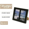 thumbnail image 4 of Klikel Photo Collage Frame - Black Wooden Wall Frame - 2 Openings – 5x7 Pictures - Decorative Family Picture Frame, 4 of 6