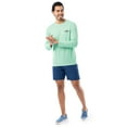 thumbnail image 3 of Fish N Vibe Men's Long Sleeve Performance Fishing Graphic Tee, Seafoam Walleye Pivot, 2XL, 3 of 8
