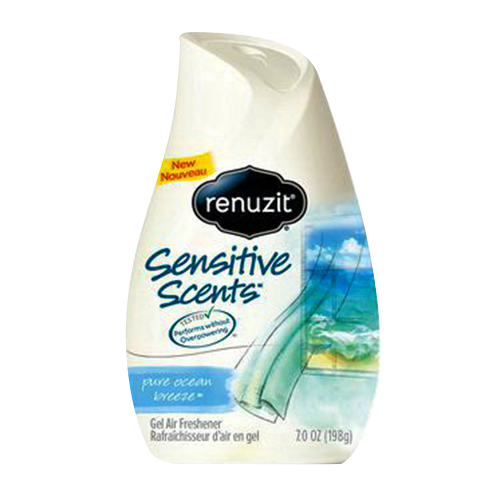 Renuzit Sensitive Scents Pure Ocean Breeze Gel Air Freshener, 7 Oz, 3