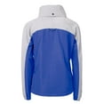 thumbnail image 3 of Women's Cutter & Buck Royal Buffalo Bills  Charter Eco Recycled Half-Zip Hooded Anorak Jacket, 3 of 3