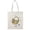 Natural, variant on Happy Cat Icons Tote Bag - June Erica Vess Designs, One Size Cotton Canvas Tote Bag