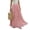 Pink, variant on Boho Skirts for Women Comfort Waist Floral Long Flowy Skirts Casual Summer Vacation Pleated Skirts, M