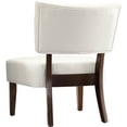 thumbnail image 3 of St Peterson Faux Leather Accent Slipper Chair, White, 3 of 4
