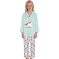thumbnail image 3 of WOYY Pajamas for Girls Horse Graphic Long Sleeve Button Down Shirt Pants PJs, Sizes 3-14, 3 of 3