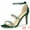 Green, variant on BLISSFUL STEP Women's Rhinestone Ankle Strap Stiletto High Heels Sandals Black (Size 10)