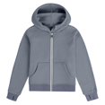 thumbnail image 3 of vdgthytj Girls Half Zip Hoodies Kids Trendy Long Sleeve Fleece Pullover Hooded Sweatshirts with Thumb Hole, 3 of 4