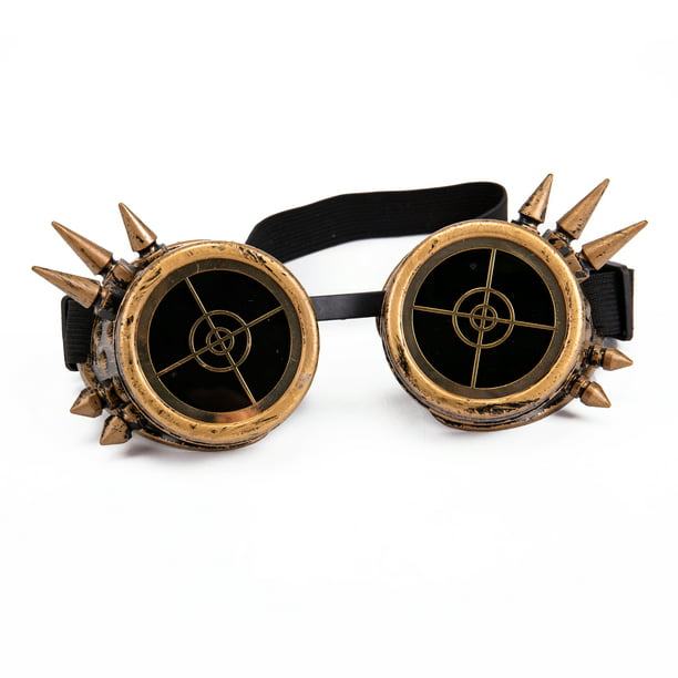 C.F.GOGGLE Barbed Wire Steampunk Goggles Rainbow Kaleidoscope ...