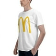 thumbnail image 5 of Mcdonald'S Logo Men'S Basic Short Sleeve T-Shirt Fashion White 6x-Large, 5 of 8