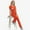 Orange-Red, variant on LYMAYTER Women Quick-Dry Medical Uniform Comfort Ventilate Multi-pocket Design Medical Uniform Top & Pants for S-2XL