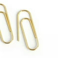 thumbnail image 2 of QQTDFG Paper Clip 925 Sterling Silver Hoop Earring F1096-Silver - 2 pieces, 2 of 9