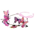 thumbnail image 2 of Bandeau Élégant pour Femmes Rose avec Sangle et Fleurs, Accessoire de Fête, 2 of 5