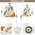 thumbnail image 4 of Wild West Hats Cactus Desk Lamp 3 Color Modes LED Table Lamp Nightstand Reading Light for Bedroom Living Room, 4 of 8