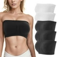 thumbnail image 3 of PEASKJP Women's Seamless Bra Full Coverage Lace Plus Size Compression Unlined Bras with Underwire, Silver L, 3 of 3