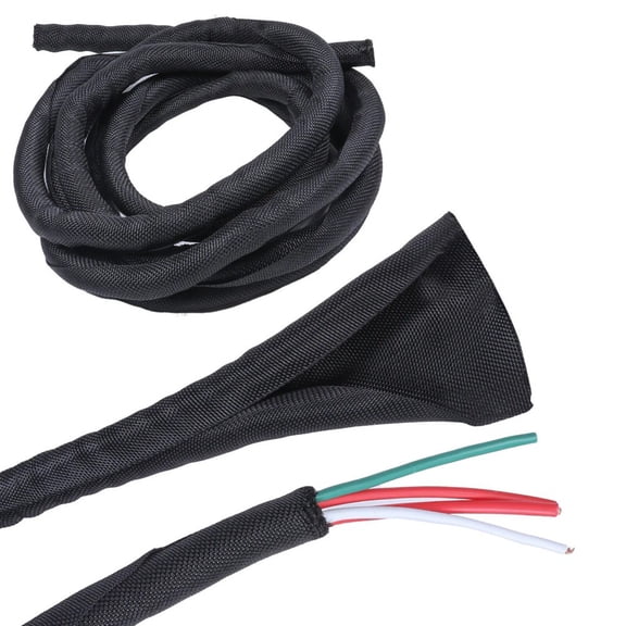 qiya High-Temp Wire Wrap Expandable Cable Sleeve Easy To Install Neat And Tidy