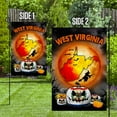 thumbnail image 3 of Flagwix Halloween Flag, West Virginia Halloween Decoration, Fall Decor, Canvas Double-sided Printed 12x18 Garden Flag, 3 of 4
