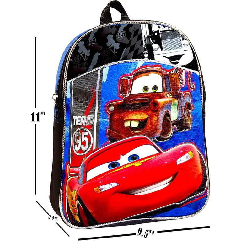 Disney Cars Toddler Preschool Backpack Set Bundle Includes 11 Inch Disney Cars Mini Backpack and Stickers Disney Cars School Supplies Walmart