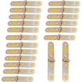 thumbnail image 1 of Charnière Rabattable Pliable en Métal pour Table Pliante, Charnières à Rabat Arrière pour Plateau Butler (21*120 mm (20 Pcs)), 1 of 2