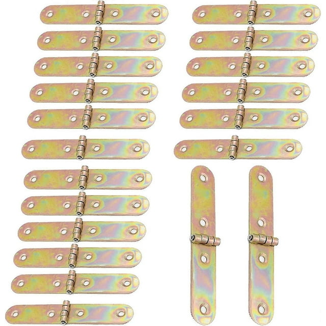 Charnière Rabattable Pliable en Métal pour Table Pliante, Charnières à Rabat Arrière pour Plateau Butler (21*120 mm (20 Pcs))