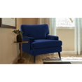 thumbnail image 2 of Enzo Recessed Arm Lawson Accent Chair Navy Blue, 2 of 10