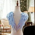 thumbnail image 3 of 2pcs Stylish Angel Wing Cloth Patches Unique Apparels Performances Wear Patches for Evening Gown Embellishment, 3 of 20