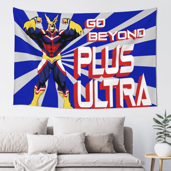 My Hero Academia All Might Tapestry Wall Hanging Home Decoration Wall Blanket Dormitory Living Room Bedroom Backdrop Poster( 60x40inch)