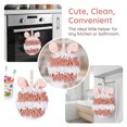 thumbnail image 7 of REGALWOVEN 1 Pc Fluffy Chenille Ball Hand Towels with Hanging Loops Rabbit Shape Quick Drying Soft Absorbent Pink 7" x 7", 7 of 7