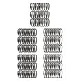 thumbnail image 3 of Bewildely 24 Piezas D Anillo Mosquetón de Bloqueo Llavero Mini Ganchos Mosquetones Clips Llavero Suministros Viajar Negro Type2 NO2, 3 of 6