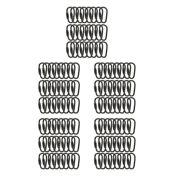 Toystoory 24 ganchos de ganchos para llavero con mosquetón de bloqueo de anillo en D de metal Type5 NO5