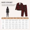 thumbnail image 4 of Fotbe Rose Pattern Long Sleeve Pajama Set for Women,Sleepwear Set,2-piece Loungewear Set,Soft PJs Comfy Nightwear with Pockets -Medium, 4 of 7
