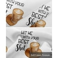 thumbnail image 6 of Vintage Coffee Linen Curtain Valance for Bedroom/Bathroom/Kitchen/Office/Living/Dining Room Window,Brown Coffee Theme Cafe Bean Cup Rod Pocket Topper Decorative Cafe Drapes Panel 42"x18", 6 of 6