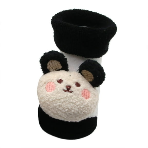 Cathalem Baby Socks Boys Summer Non Slip Grip Ankle Baby Socks for Toddler Boys and Girls Kids Socks, Infant Cute Baby Socks (Black,One Size)