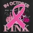 thumbnail image 6 of Wild Bobby In October We Wear Pink Pumpkin Cheetah Print Breast Cancer Awareness Women Graphic Tee, Black, Small, 6 of 6