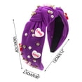 thumbnail image 4 of Xihbxyly Diadema de Perlas, Elegante Diseño de Nudo de Cristal, Tela Suave, Ajuste Cómodo, Accesorio Versátil para El Cabello, Uso Diario, Desmaquillaje, Uso En Vacaciones, Regalo Perfecto para Mujer, 4 of 5