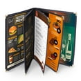 thumbnail image 6 of WeChef 40 pack 8.5"x11" Restaurant Menu Book Covers 5 Page 10 View Book Style for Cafe Hotel Bar Black, 6 of 6