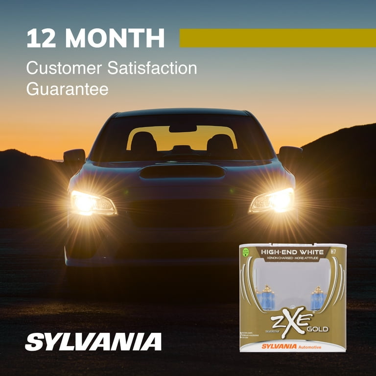 Sylvania H7 SilverStar zXe Gold Halogen Headlight Bulb, Pack Sylvania H7 SilverStar zXe Gold Halogen Headlight Bulb, Pack