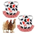 thumbnail image 3 of 2Pcs Chicken Saddle Hen Apron Wing Feather Protector Elastic Pet Poultry Supplies for Cold Months, 3 of 8